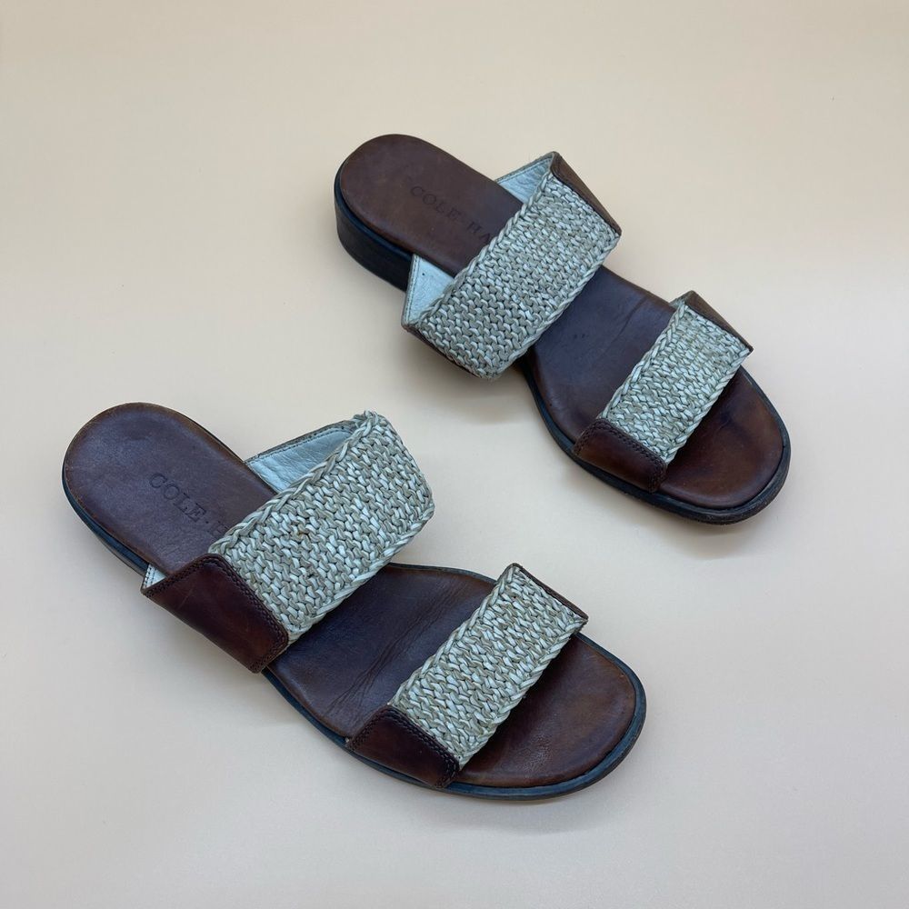 Cole Haan Woven Leather II Slide Sandal